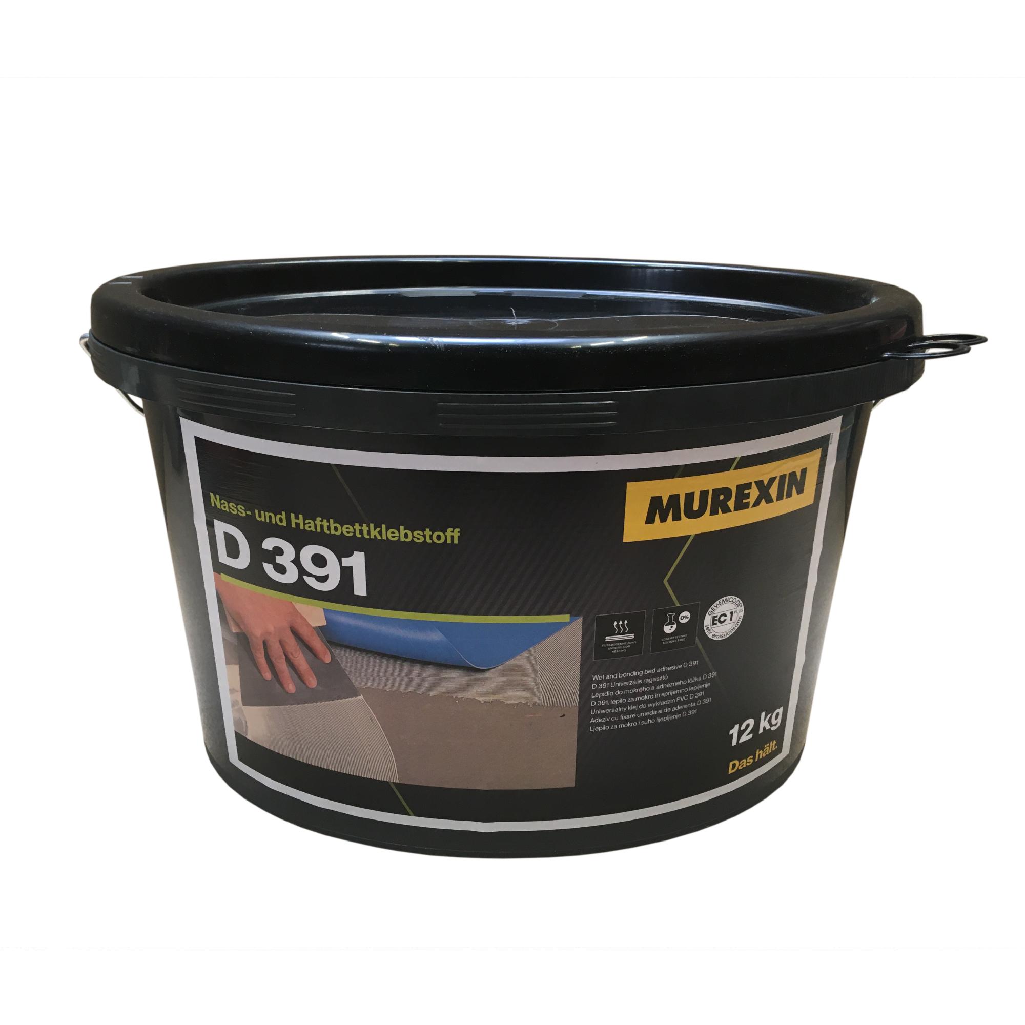 Lepidlo Murexin D391, 12 kg disperzné (na SPC, vinylové dielce, PVC rolky, koberce s latexovým rubom)