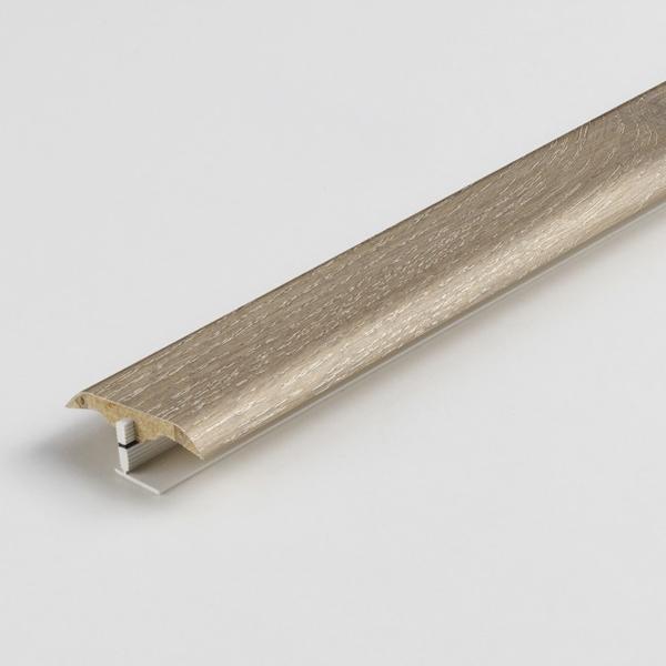 3v1 Prechodový profil laminátový, Dub Skyline perlovo šedý, 1731980, 1000x48x9 mm