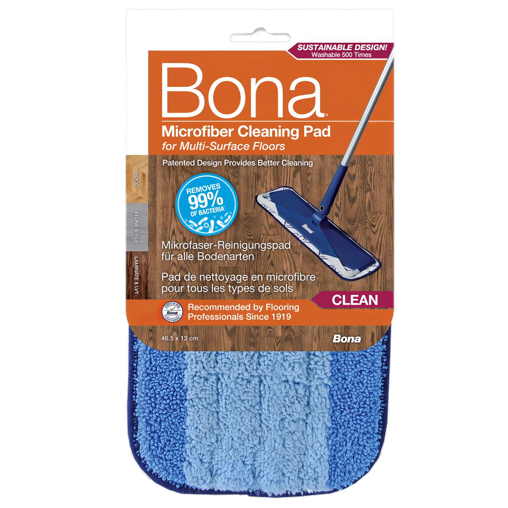 Utierka Bona Cleaning Pad - modrá k mopu