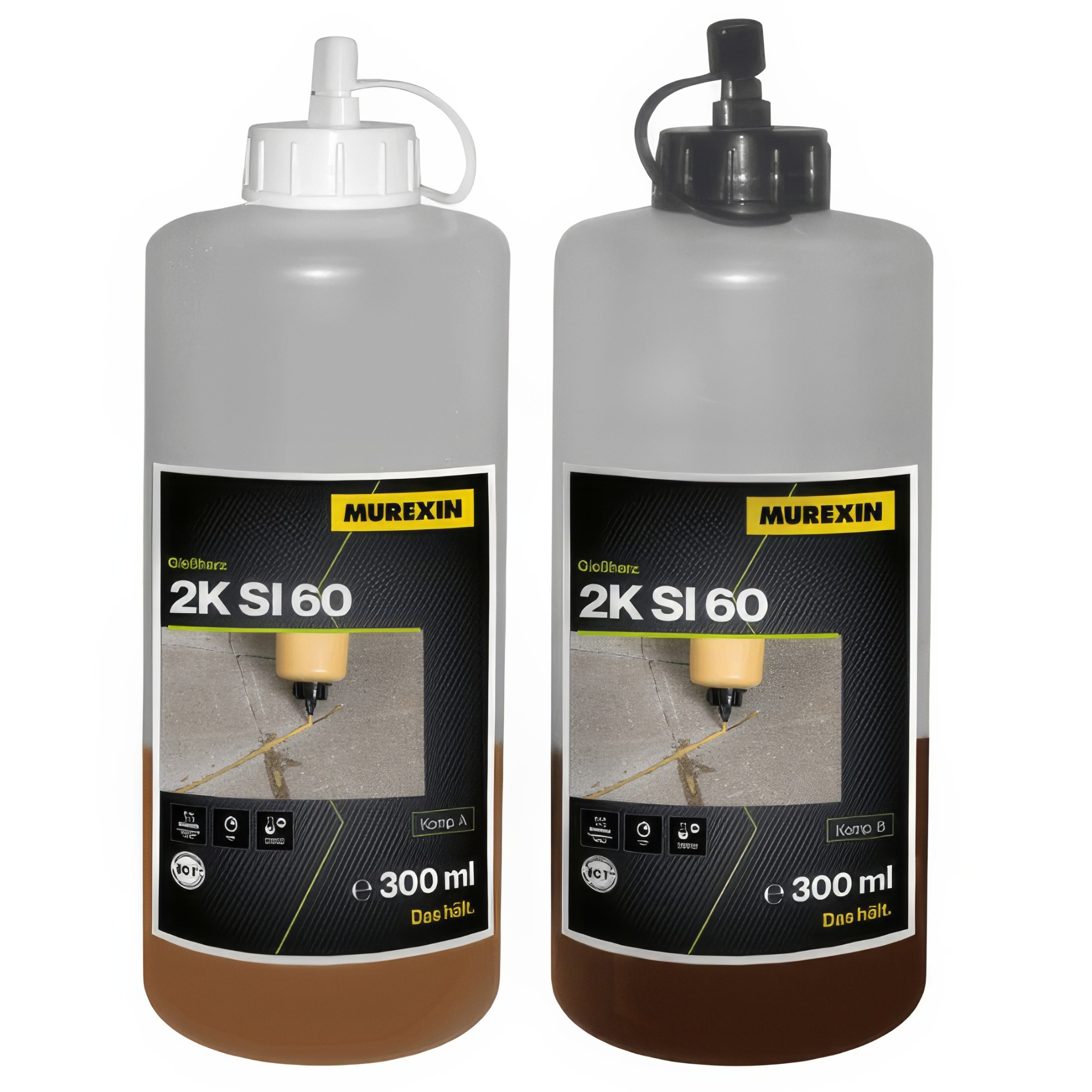 Živica na zošívanie Murexin SI60 600 ml + 70 mm zošívacie spony 8 ks (2K komp.A+B = 300+300 ml)