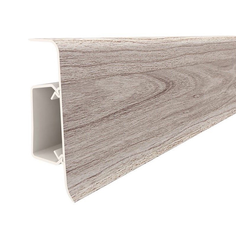 VILO PVC Soklová lišta ESQUERO DUO 654 Biely palisander