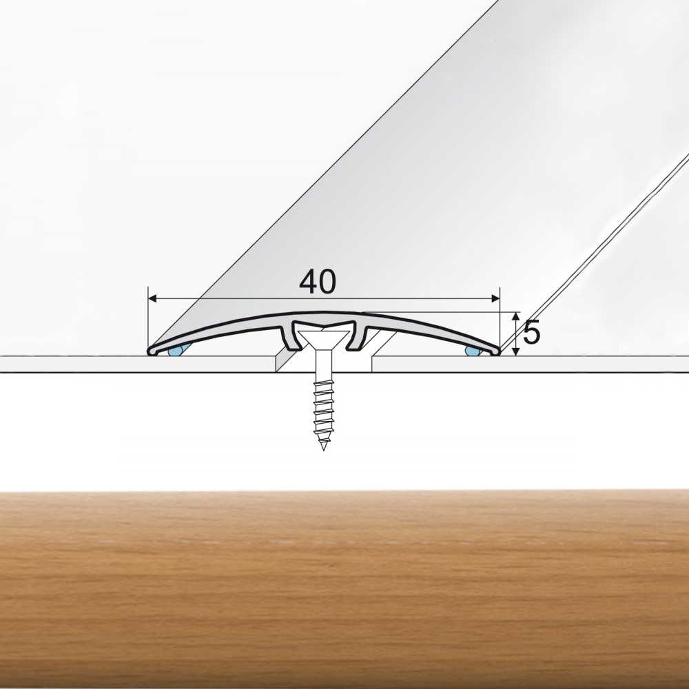 EFFECTOR Prechodová lišta A64 Buk 270 cm