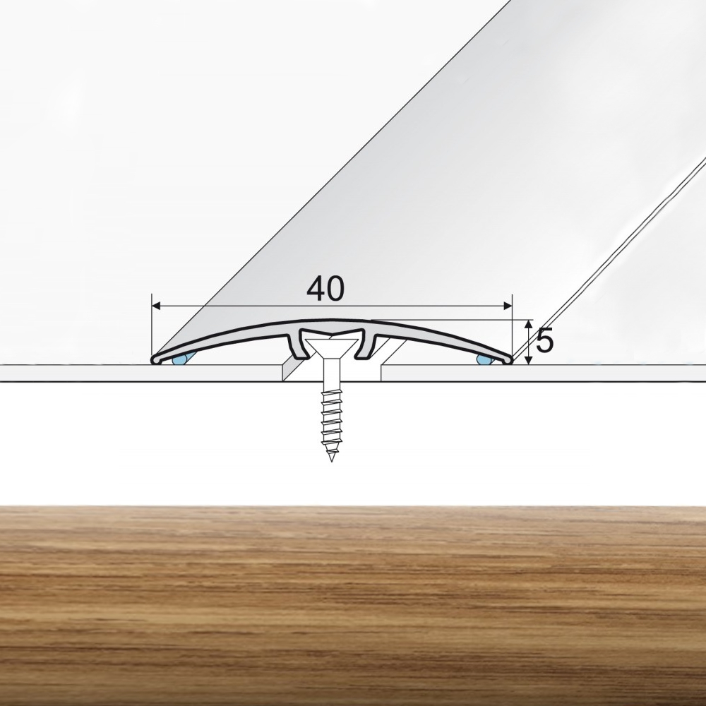 EFFECTOR Prechodová lišta A64 Dub 270 cm