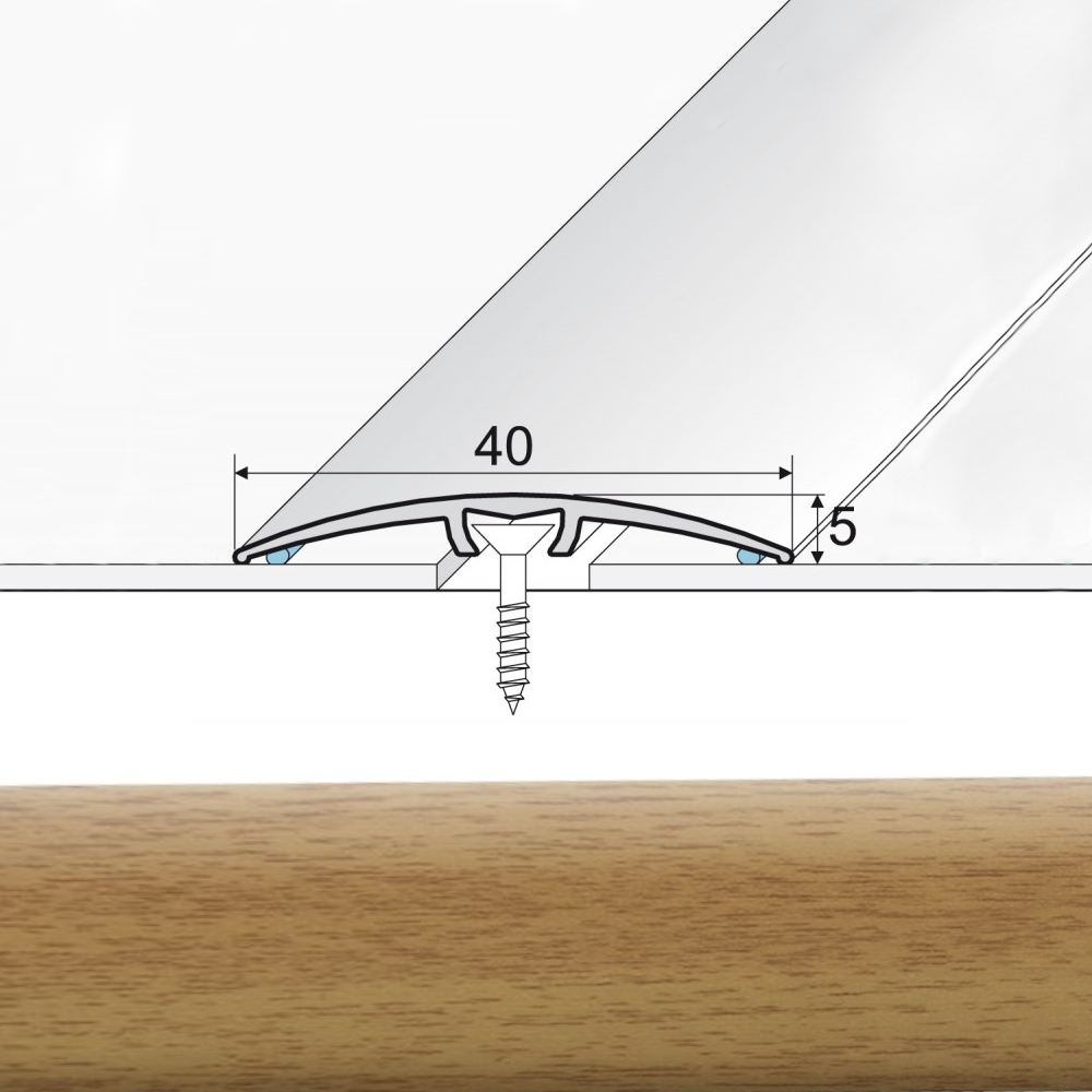 EFFECTOR Prechodová lišta A64 Dub Jasný 270 cm