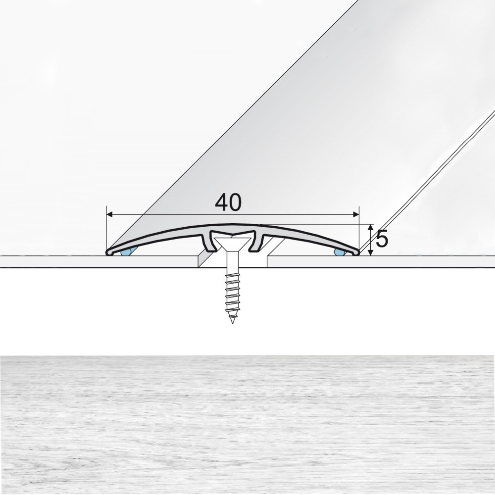 EFFECTOR Prechodová lišta A64 Dub Vanilla 270 cm
