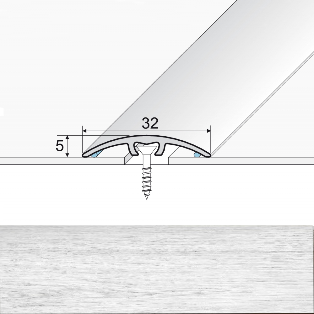 EFFECTOR Prechodová lišta A66 Dub Vanilla 270 cm