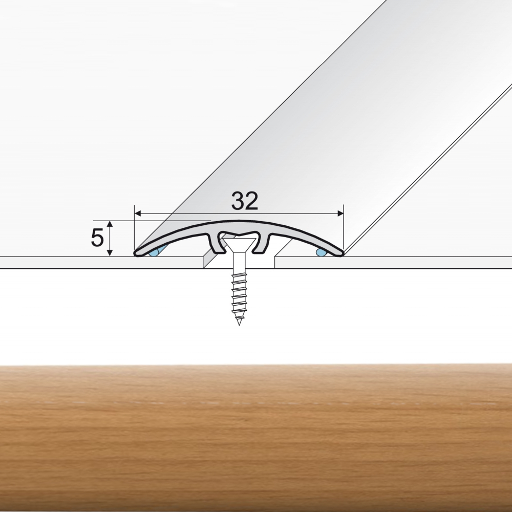 EFFECTOR Prechodová lišta A66 Buk 270 cm