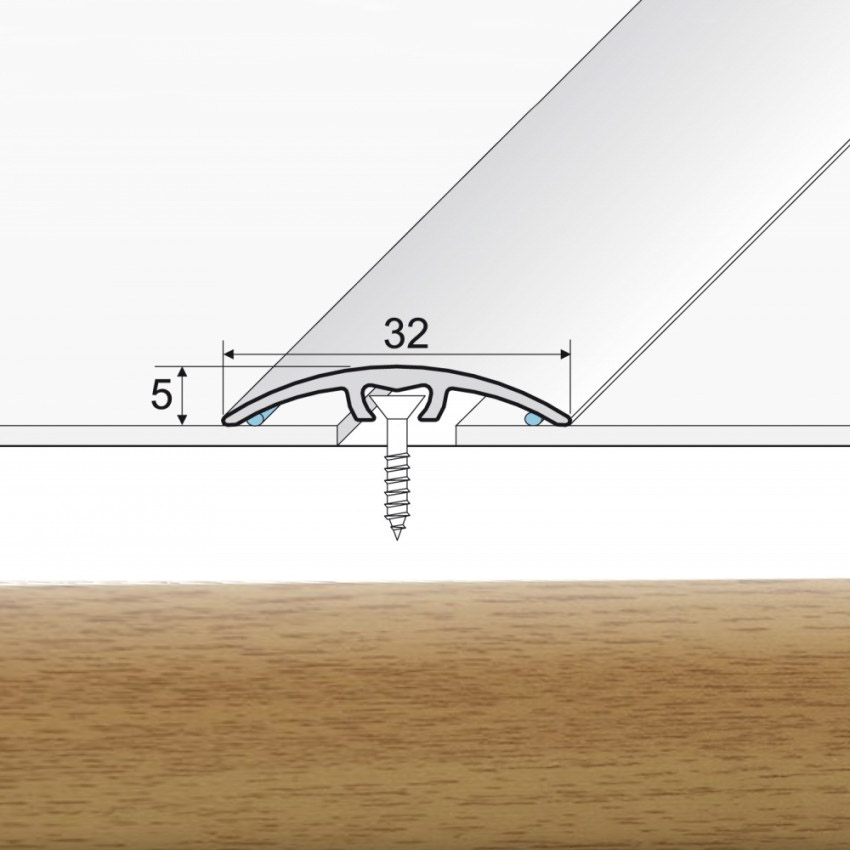 EFFECTOR Prechodová lišta A66 Dub Jasný 270 cm