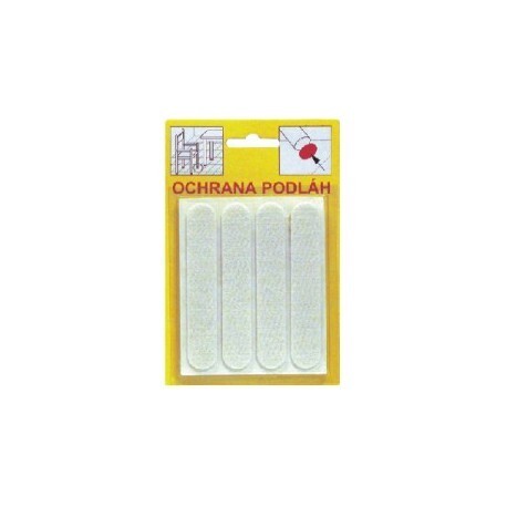 TREBOR Filcové podložky 16x92x3mm biele