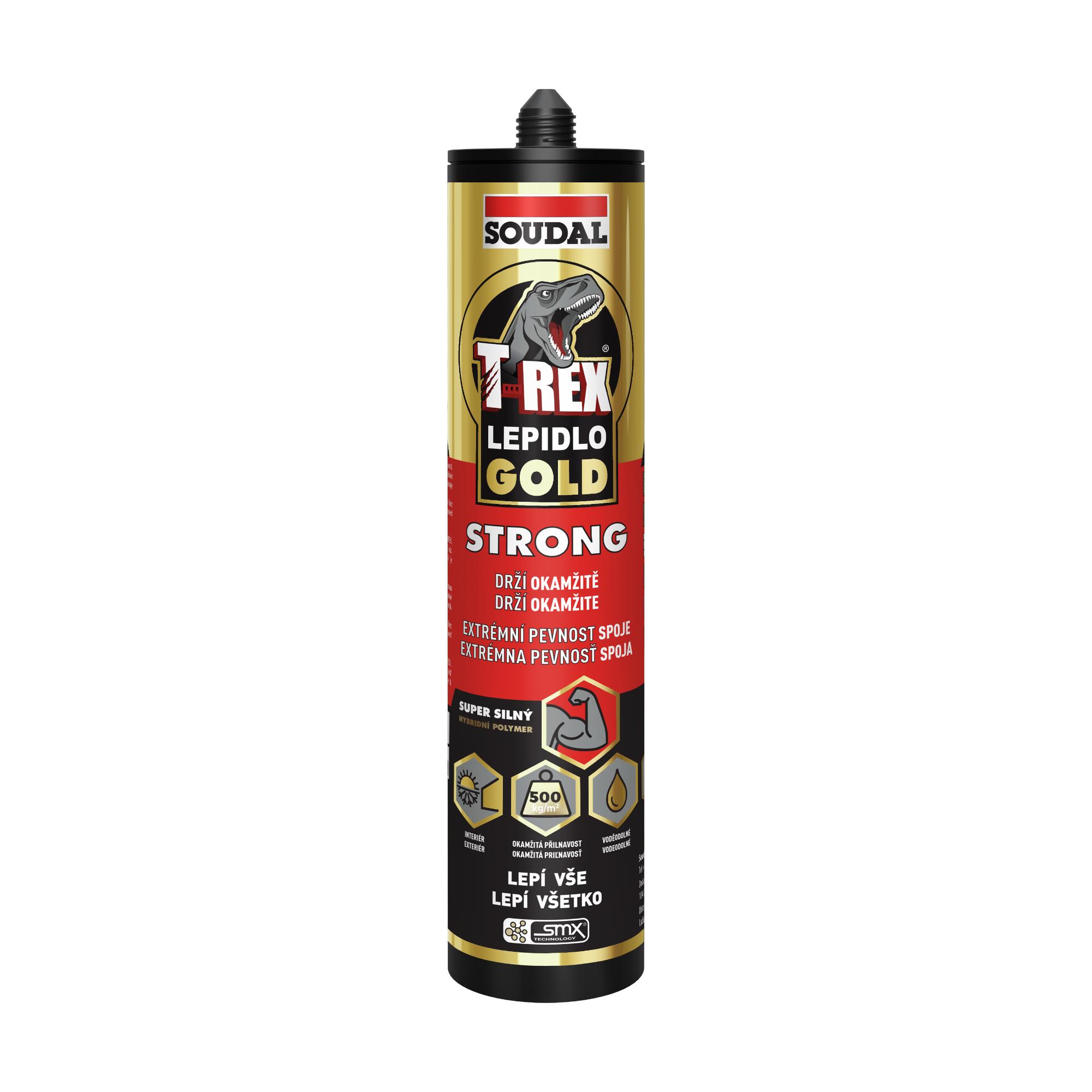 Lepidlo Soudal T-REX GOLD STRONG BIELY 290 ml (EAN 5411183123069)